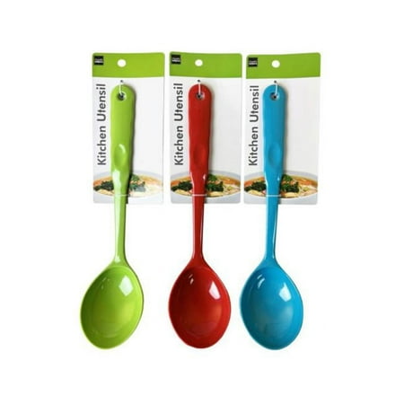 

Kole Imports GE704-6 Melamine Serving Spoon Assorted Color - Pack of 6