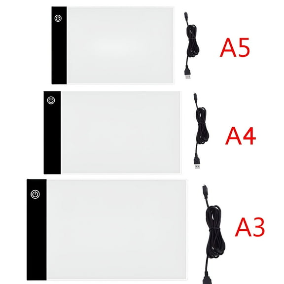 GJX A3/A4/A5 Size Three Level Dimmable Led Light Pad, Tablet Eye Protection Easier for Diamond Painting Embroidery Tools Accessories