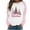 Pink Fall Fashion Must Haves, variant on Winter Saving Talove Long Sleeve Shirts for Women Graphic Printed Sweatshirt Fall Fashion Must Haves Holiday Outfits Clothes Womens Tops Plus Size Christmas Shirts
