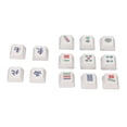 thumbnail image 2 of Remplacement de Touches, Personnalisé Style Chinois Mahjong Forme Universelle de Jeu Keycaps pour Clavier Mécanique, 2 of 8
