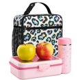 thumbnail image 6 of Blue Leopard Print Pattern Insulated Lunch Bag Teens,Lunch Box for Men Women for Work,Picnic or Travel,10.2x9.5x4.3 Inches,8 Can Capacity, 6 of 6