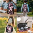 thumbnail image 2 of HUIACONG 4Pcs Cherry Blossom Axolotl Kids Backpack Set for Girls, Padded Strap Bookbag with Insulated Water Bottle, Water Bottle Cover and Lunch Box, Great Choice for Elementary School Girls, 2 of 7