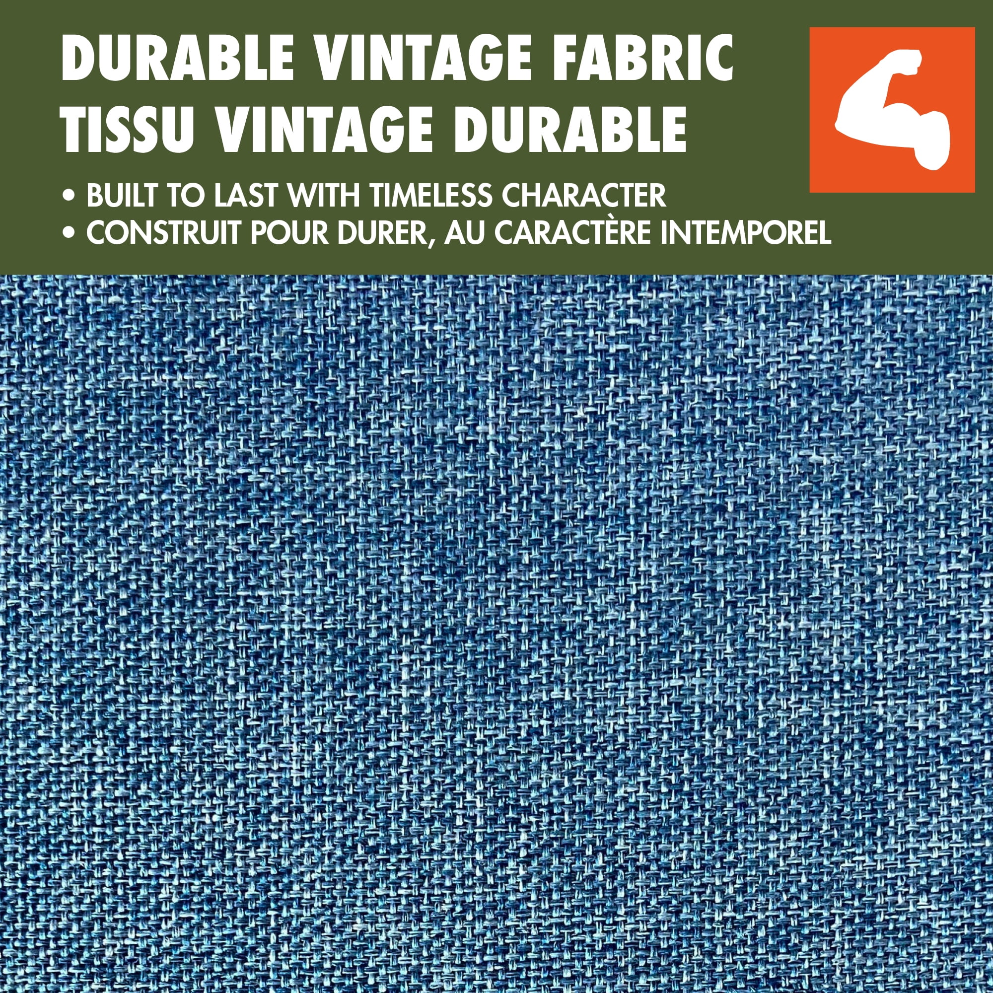 Chaise Surdimensionnée Ozark Trail, Supporte Jusqu'à 113 kg, Polyester Vieilli 600D, Cadre en Acier