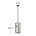 thumbnail image 6 of 2 Light Small Pendant in Modern Style 8 inches Wide By 16.5 inches High-Oil Rubbed Bronze Finish Bailey Street Home 81-Bel-2245197, 6 of 6