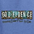 thumbnail image 6 of Wild Bobby Godfidence- Knowing I Can't But He Can Blue and Brown Cheetah Print Inspirational/Christian Unisex Hoodie Sweatshirt, Vintage Heather Blue, Large, 6 of 6