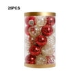 thumbnail image 3 of Naiovety Ambiente festivo con bolas de adornos para árboles de Navidad brillantes Adornos de bolas de Navidad brillantes Kits de decoración para fiestas oro rojo, 3 of 6