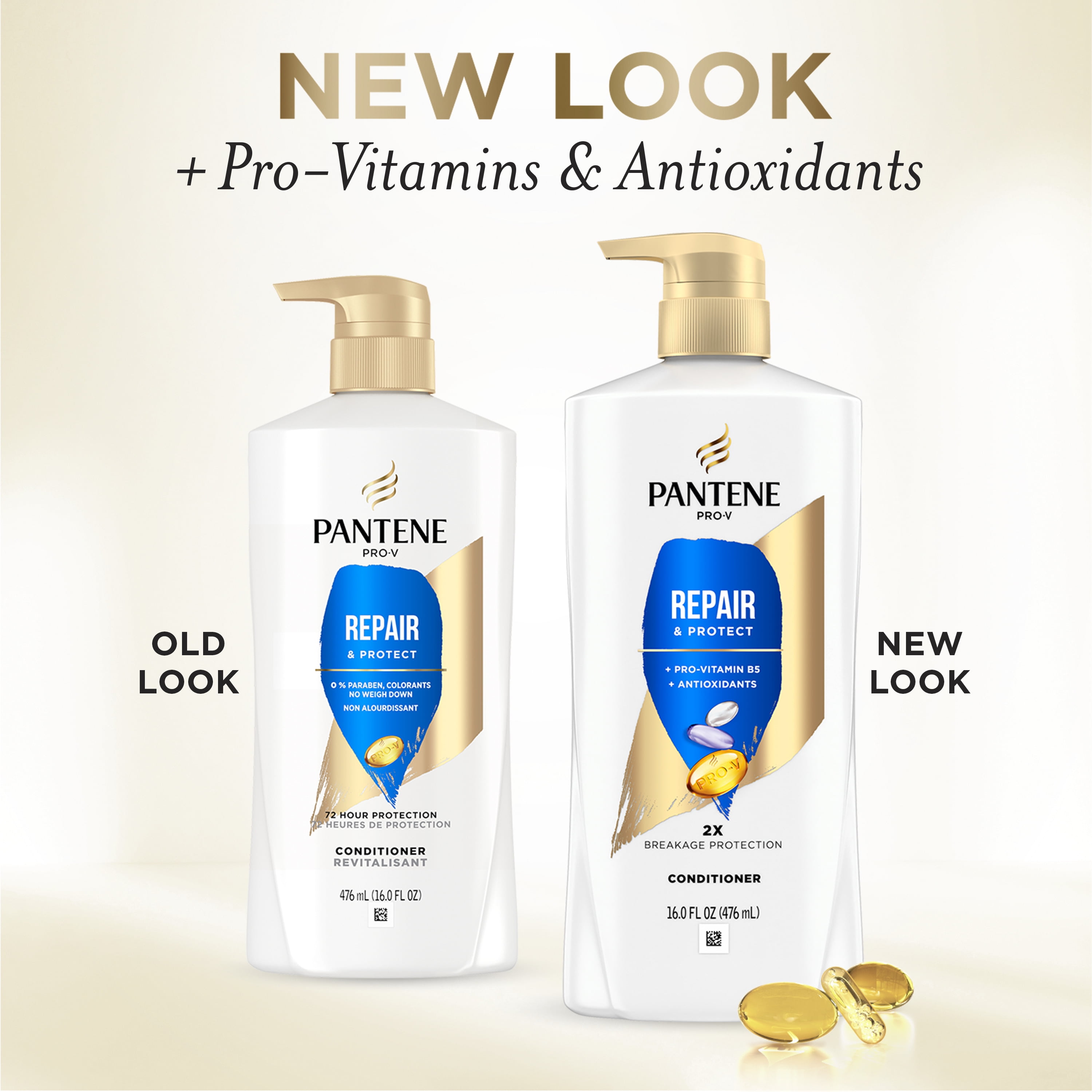 Pantene ProV Repair & Protect Shine Enhancing Daily Conditioner, 16.0 fl oz  (图2)