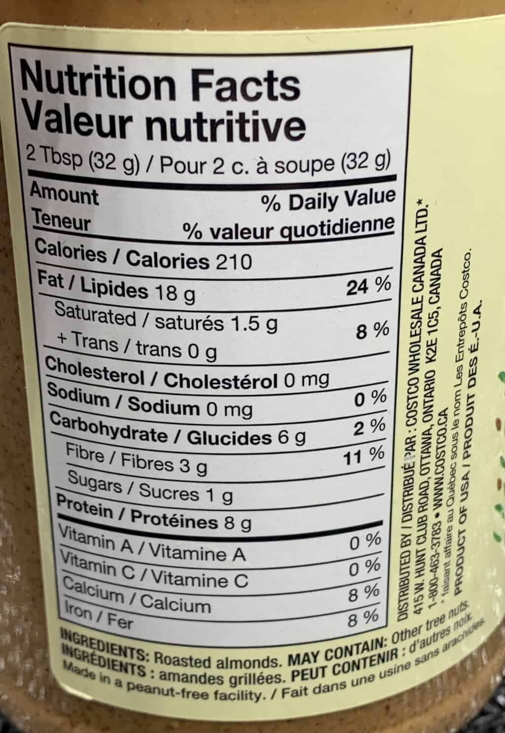 2 Pack | Kirkland Signature Creamy Almond Butter, 27 Ounce