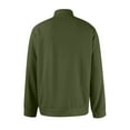 thumbnail image 6 of Resicozy Men's Quarter Zip Sweaters Zip Up Casual Solid Color Pullover Waffle Mock Neck Turtleneck Army Green 2XL, 6 of 6