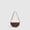 Coffee, variant on Cute Purse for Women, Edgy Punk Style Eyelet and Mushroom Stud Shoulder/Crossbody Bag for Daily Use