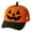 1pc, variant on Halloween Pumpkin Baseball Hat Unisex Adjustable Embroidery Pumpkin Face Dad Hat Cotton Trucker Cap for Halloween Fishing Camping Tennis