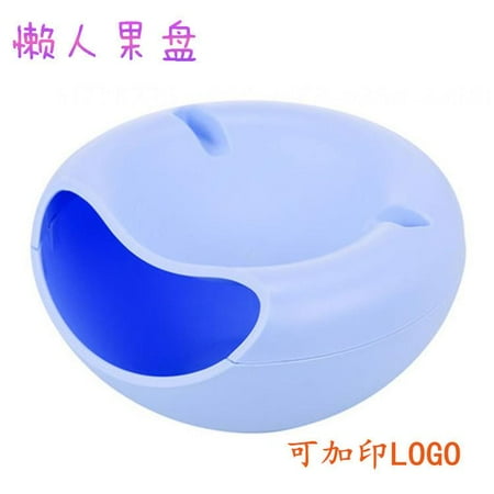 

Phone Holder Creative Portable Snack Bowl Separable Double Sunflower Seed Bowl Fruit Storage Box for Snacks Nuts Pistachio Kernels Blue 1pcs