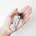 thumbnail image 4 of Wukai Colorful Poodle Dog Print Leather Car Keychain, Universal Key Fob Keychain, Leather Key Chain Holder for Men and Women,360 Degree Rotatable, 4 of 5