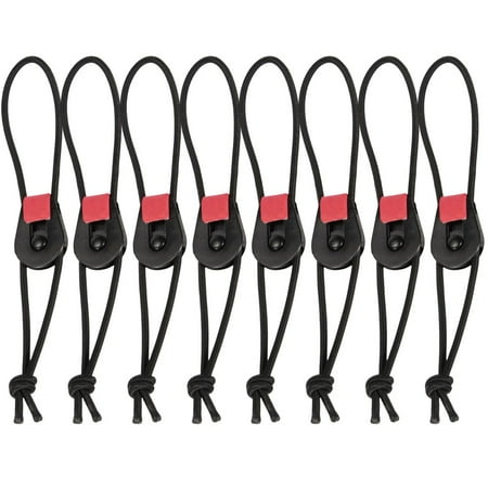 8pc Fishing Pole Ties Quick Rod Tie Straps Fishing Rod Bungee Pole Wrap