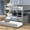 Gray, variant on Trundle under bottom bed, stable legs | Ideal for overnight stays, matches home decors