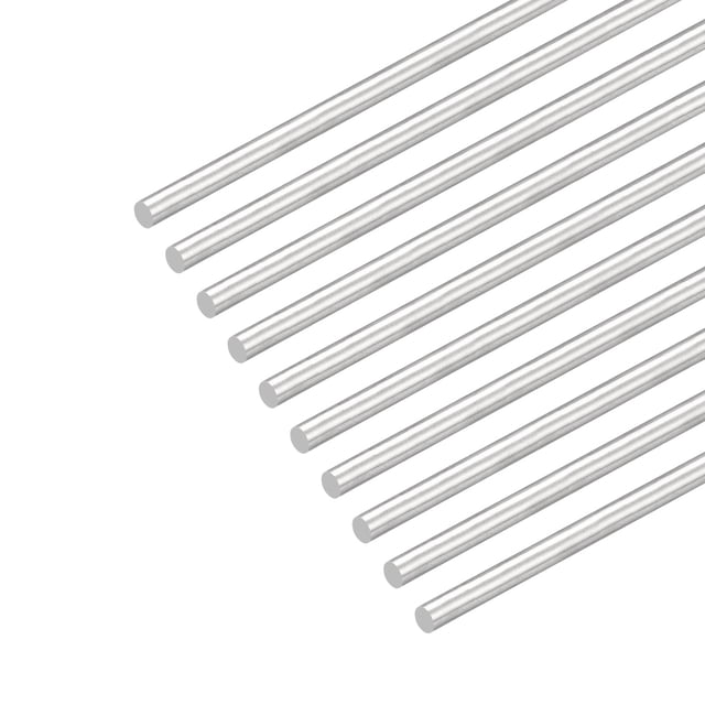 Varillas Redondas De Acero Inoxidable Unique Bargains 304 4mm x 400mm Paquete de 10