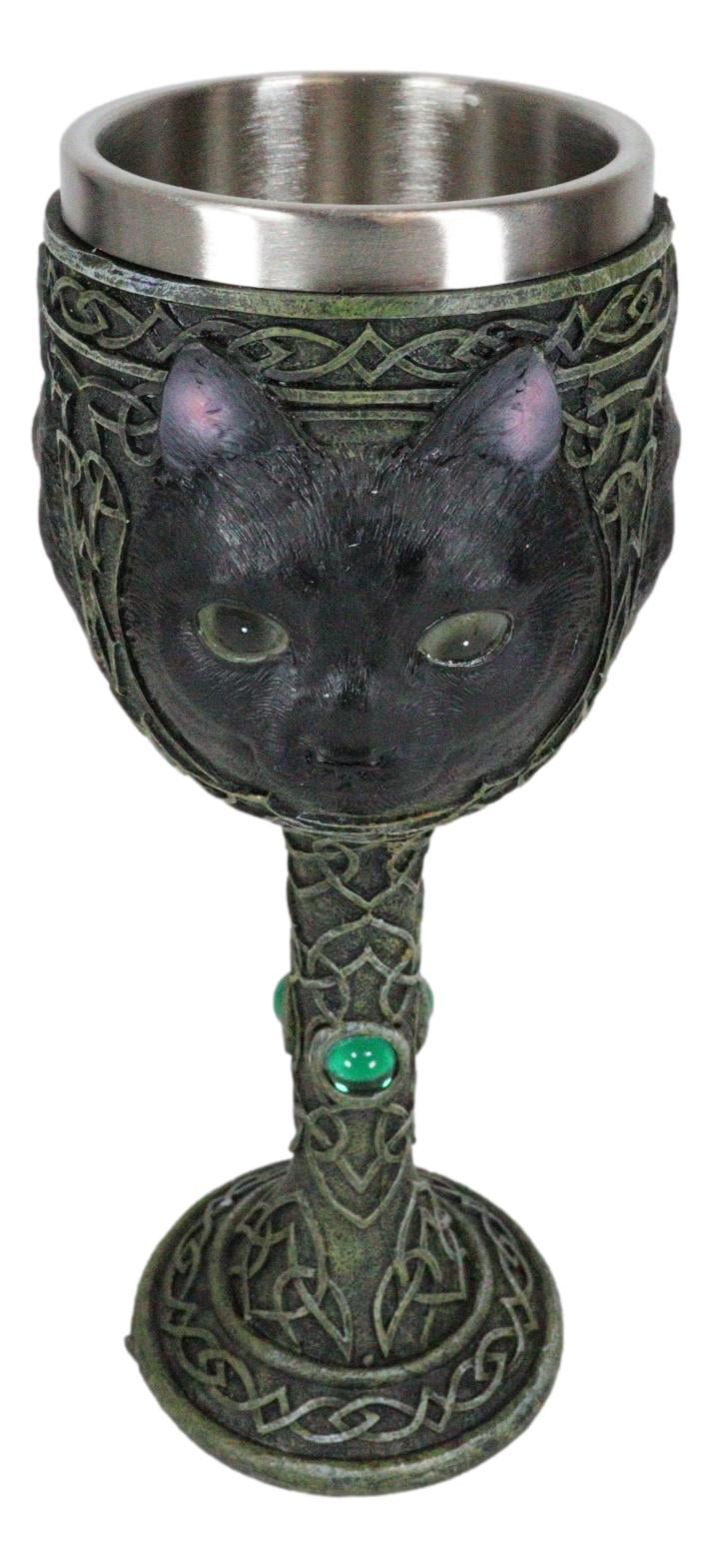 Wicca Witch Feline Cat Black Cup With Candle Holder Mug Warmer Shadow –  Ebros Gift