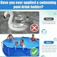 thumbnail image 4 of Pool Drink Holder, 2 In 1 Poolside Cup Holder Water Bottle Holder With Removable Hook Easy Installation Bottle Holder Organizer Bottle Cup Stand Fits 2 Inch Or Less Round Top Bar, 4 of 8