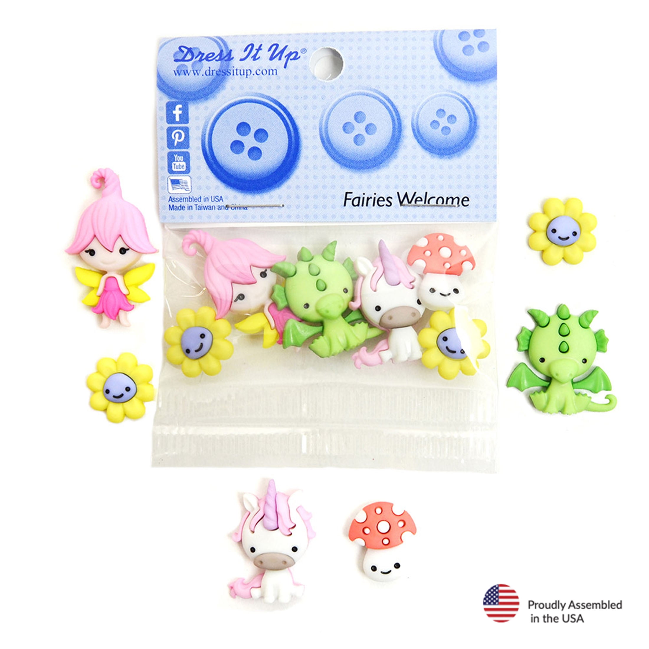 Dress It Up Buttons Buttons Fun Floral 2242 – Good's Store Online