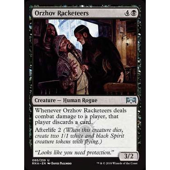 MtG Ravnica Allegiance Uncommon Orzhov Racketeers #80