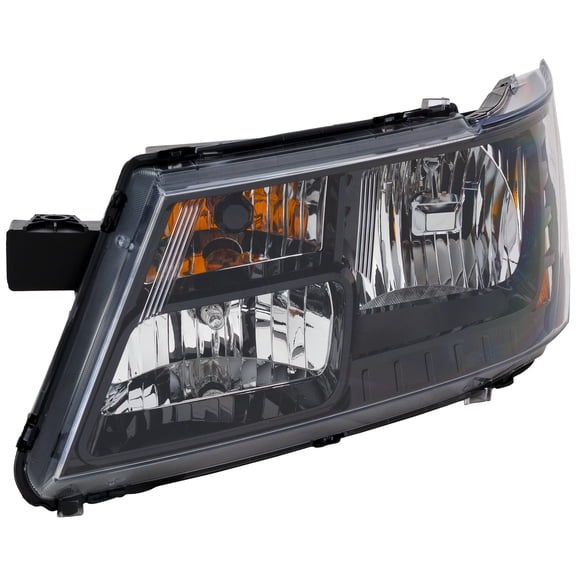 Headlight Compatible with DODGE JOURNEY 14-18 LH Assembly Halogen w/Black Trim