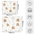thumbnail image 4 of Gingerbread Men and Christmas Dish Drying Mat for Kitchen, Quick Drying Absorbent Soft Durable 18 x 24", 4 of 10
