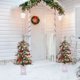 thumbnail image 3 of 3ft mini pre-lit artificial christmas tree con 78 warm blanca lights, pine cones, y red fruits - compact tabletop xmas tree para holiday home decor, 3 of 7