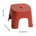 thumbnail image 2 of Plastic Stool, Children's Bathroom Step Stool, Non Slip, Thickened, Low Height, Portable, Stable, Recyclable, Lightweight, Ergonomic Design, 2 of 9