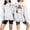 White, variant on Qingpeng Womens Halloween Sweatshirt Spooky Season Print Crewneck Oversized Long Sleeve Oversized Fall Pullover Tops Loose Comfy Shirts