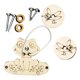 thumbnail image 4 of Tablero ocupado Montessori, accesorios de bricolaje, accesorios de enseñanza de habilidades básicas, tablero de actividades para y niñas, regalo de cumpleaños, favores de fiesta Rana CUTICAT tablero ocupado, 4 of 8
