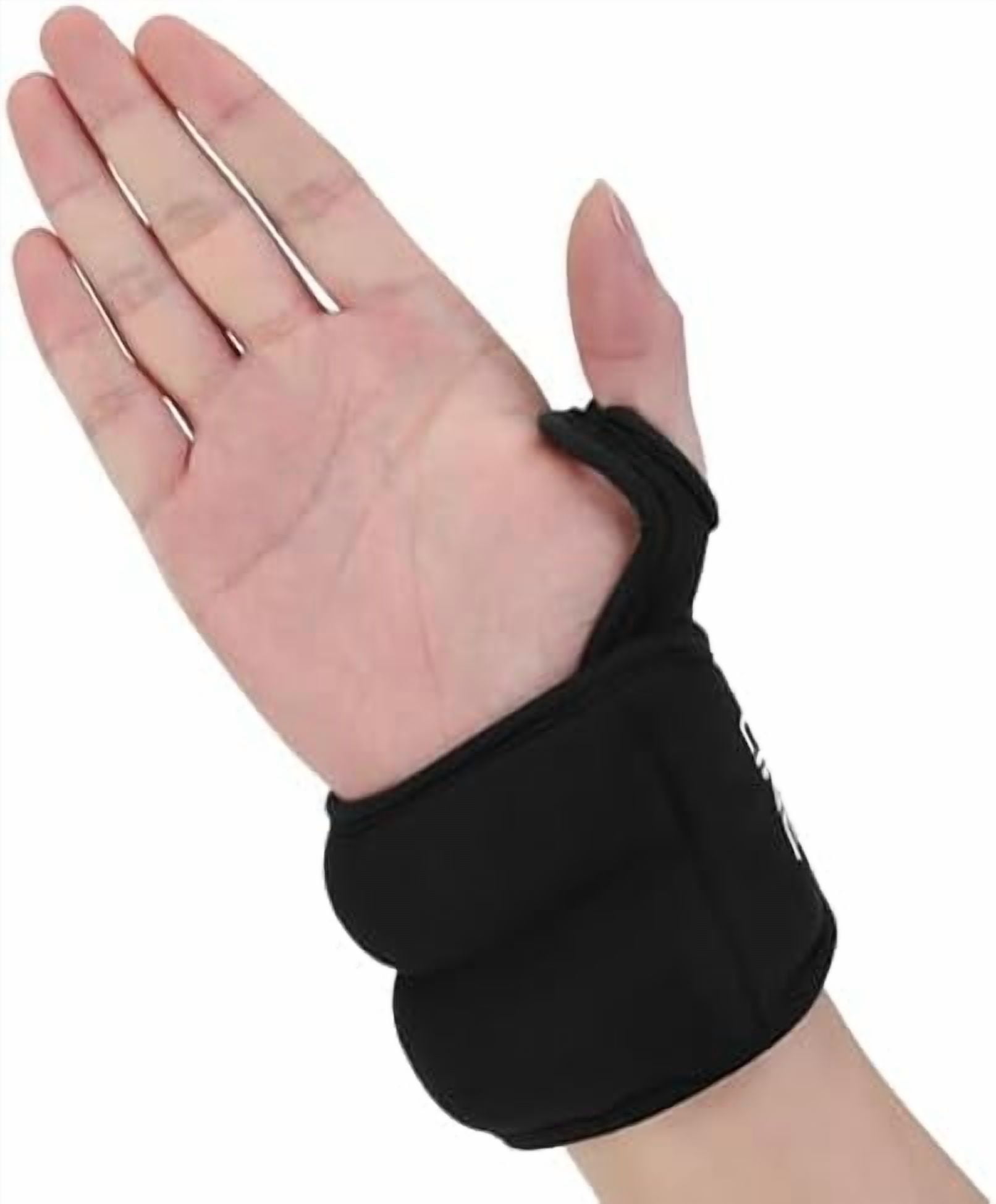 Wrist Weights with Thumb Loops Lock (1 Pair) for Women & Men, 1lbs×2 Arm Weights Hand Weights Set for Walking, Running, Strength Training, Exercises, Hand Physical Therapy (Black)