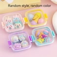 thumbnail image 3 of QJUHUNG Charming Lunch Box with Dessert Themed Erasers - Creative Stationery Set  TPR Material Lunch Box Accessories, 3 of 7