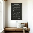thumbnail image 2 of Elephant Stock Hockey Stick Bw Patent Wall Art - Vertical Canvas Wall Art - Living Room Wall Decor - Sports Canvas - Purple And Gray Decor - 30" x 45", 2 of 8
