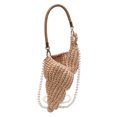 thumbnail image 1 of Lindo Bolso Hombro La Caracola Voce A Mano Con Cadena Perla Crochet Conch Crossbody Bag (caki), 1 of 7