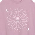 thumbnail image 3 of Instant Message - Celestial Flower Affirmation - Women's Racerback Tank Top, 3 of 6