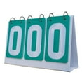 thumbnail image 1 of Yimiti 3-Digits Plastic Table Top Scoreboard Flipper Waterproof For Basketball Football,Green, 1 of 7