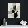 thumbnail image 4 of FUMJ Fisionart Black and White Abstract Wall Art Minimalist Beige Paintings Canvas Pictures Modern Wall Decor Framed Artwork for Living Room Bedroom Office Decorations, 4 of 4