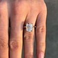 thumbnail image 5 of solitaire jewels Huge 6.5CT Radiant Moissanite Hidden Halo Engagement Ring For Women, 10K White Gold, 5 of 6