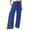 j37-Blue, variant on Womens Casual Palazzo Pants Solid Color Drawstring Waist Baggy Wide Leg Pants Ladies Autumn Comfortable Everyday Trousers,S