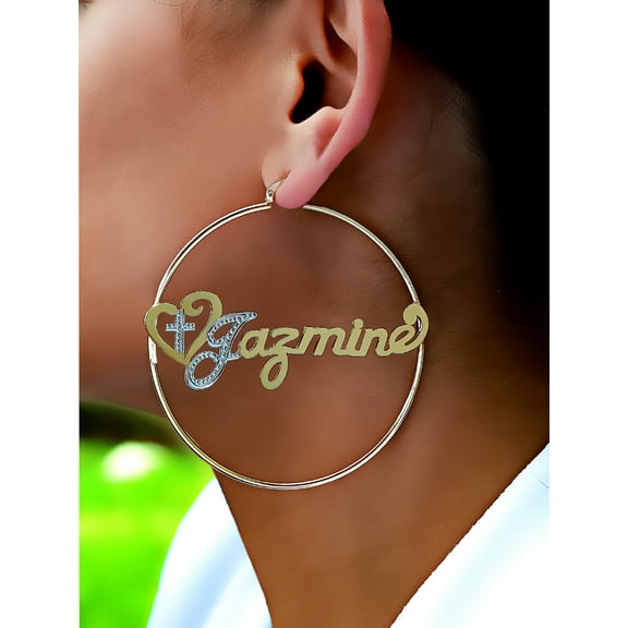 Personalized Hoop Name Earrings
