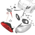 thumbnail image 2 of Rear Fog Lamp, Energy Saving Rear Fog Light Long Lasting 6351K5  For 206 206CC 206 Hatchback, 2 of 7