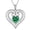 05-May Emerald, variant on Jewmon 925 Sterling Silver Love Heart Necklace for Women February Birthstone Amethyst Pendant Chain Romantic Valentine Day Gifts for Wife Girlfriend