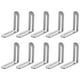 thumbnail image 1 of 10 soportes ajustables en forma de L de acero inoxidable de alta resistencia, soportes de esquina engrosados para estantes, muebles de madera, gabinetes, herrajes para el hogar., 1 of 5