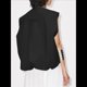 thumbnail image 5 of Chaleco Informal con Cremallera para Mujer, Estilo Cargo, Extragrande, con Dobladillo Fruncido, Sin Mangas, Chaquetas y Tops. Negro L, 5 of 7