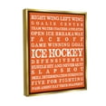 thumbnail image 4 of Stupell Industries Ice Hockey Phrases Sports Painting Gold Floater Framed Canvas Art Print Wall Art, 25 x 31, 4 of 10