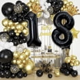 thumbnail image 4 of Globo Florisland 29 Negro y Dorado con Corona de 40 pulgadas, 4 of 6