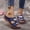 Blue, variant on Orthotic Slide Sandals For Women With Arch Support, Thick Soled Exposed Toe Embroidery Home Slippers, Perfect For Plantar Fasciitis Relief,Summer Going Out Shoes