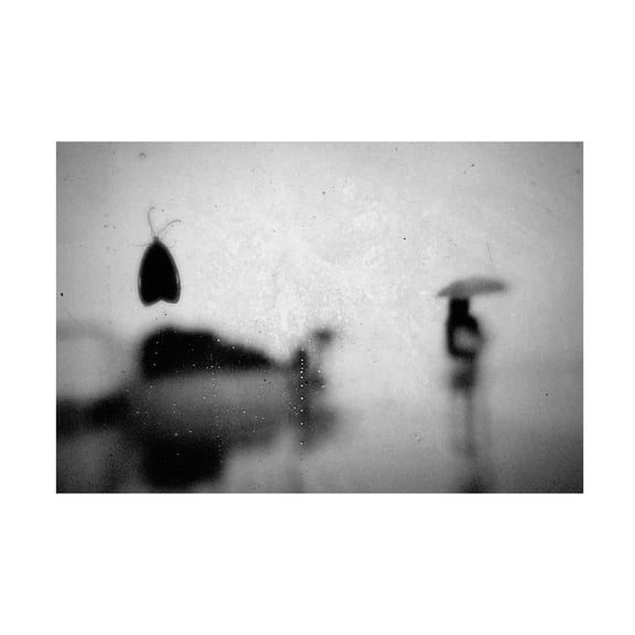 Canvas Wall Art - Teruhiko Tsuchida 'Umbrellas' Wall Art for Living Room, Bedroom, or Office Décor by Trademark Fine Art - 19 x 12 Inches