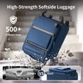 thumbnail image 4 of Ktaxon 20" Carry-on Luggage Softside Suitcases Oragnizer Bag with 360° Spinner Wheels Lightweight Travel Suitcase, Blue, 4 of 13