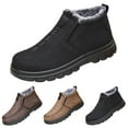 thumbnail image 4 of NOKIO Men's Spring And Autumn Winter Large Size Cotton Shoes Plus Velvet Thickened Light Bottom Thick Bottom Non Slip Warm Snow Boots Men'S Leisure Snow Ground Shoes, 4 of 5